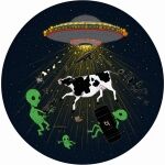 Alien Invasion Cotton T-Shirt - Image 2